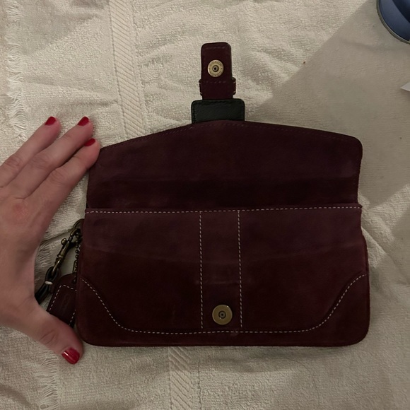 EUC Coach Suede Wristlet - Picture 5 of 9